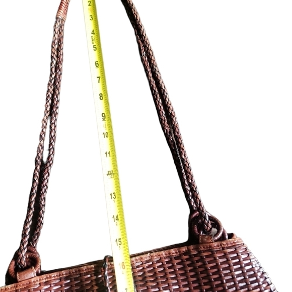 HP. Luna Borsa Genuine Leather Wicker Bag - Picture 12 of 16